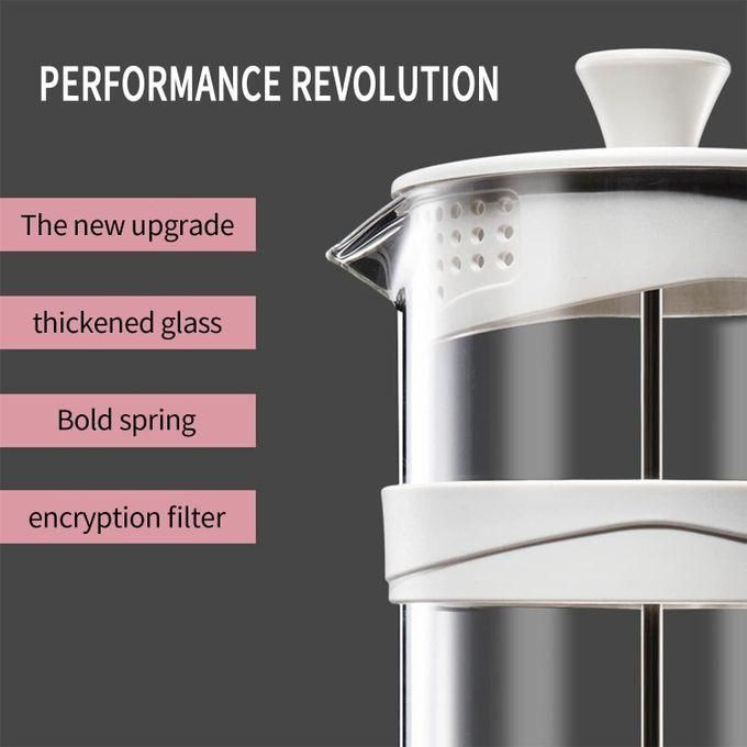 hot sale french press coffee maker, durable borosilicate glass tea maker filters, small french filter press coffee pot for camping gifts(1000ml) hot sale french press coffee maker, durable borosilicate glass tea maker filters, small french filter press coffee pot for camping gifts(1000ml)