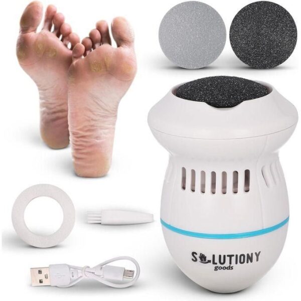 motorized callous remover/electric grinder callus remover, electric foot callus remover usb rechargeable electric callus remover for feet with built in vacuum removes dead skin from feet, portable electric foot file