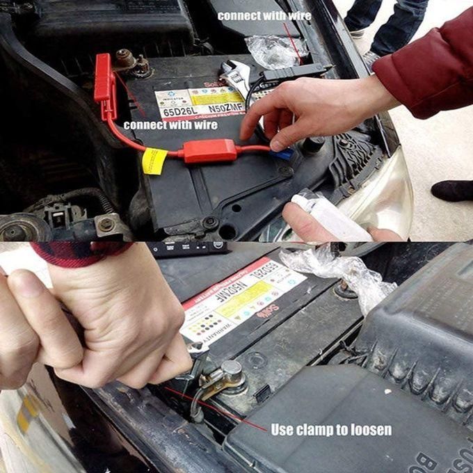 hot sale 12v portable multi function jump starter car jumper starter, mobile phone charger with 2 ports, torch and sos light for all cars