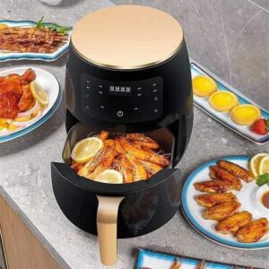 silver crest hot sale s 18 6l air fryer oil free fryer cooker multifunctional touch led deep fryer without oil air fryer chicken french fries pizza, multicolor