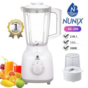 nunix hot sale ak 200 blender 2 in 1 with grinder machine, multicolor
