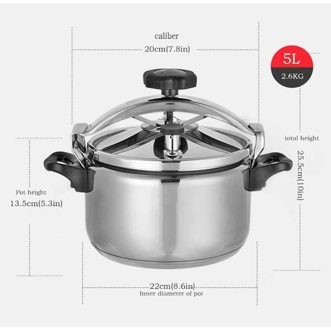 hot sale 2 handle non explosive pressure cooker, 5 liters capacity stainless steel pressure cooker & super safety lock explosion proof, suitable for all hob types hot sale 2 handle non explosive pressure cooker, 5 liters capacity stainless steel pressure cooker & super safety lock explosion proof, suitable for all hob types