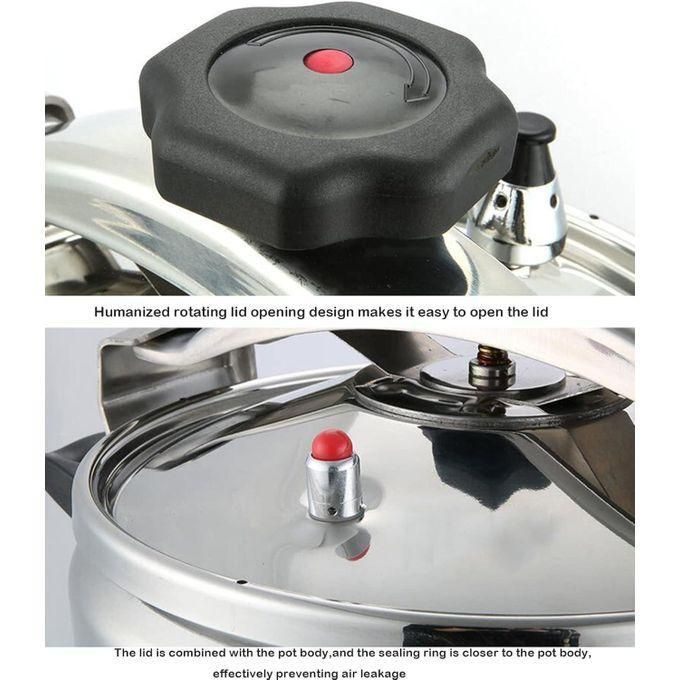hot sale 2 handle non explosive pressure cooker, 5 liters capacity stainless steel pressure cooker & super safety lock explosion proof, suitable for all hob types hot sale 2 handle non explosive pressure cooker, 5 liters capacity stainless steel pressure cooker & super safety lock explosion proof, suitable for all hob types