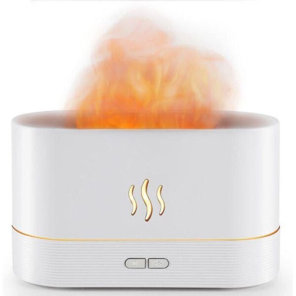 hot sale flame essential oil diffuser, 180ml aromatherapy humidifier, multicolor