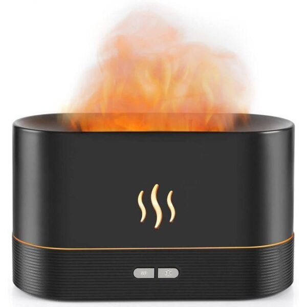hot sale flame essential oil diffuser, 180ml aromatherapy humidifier, multicolor