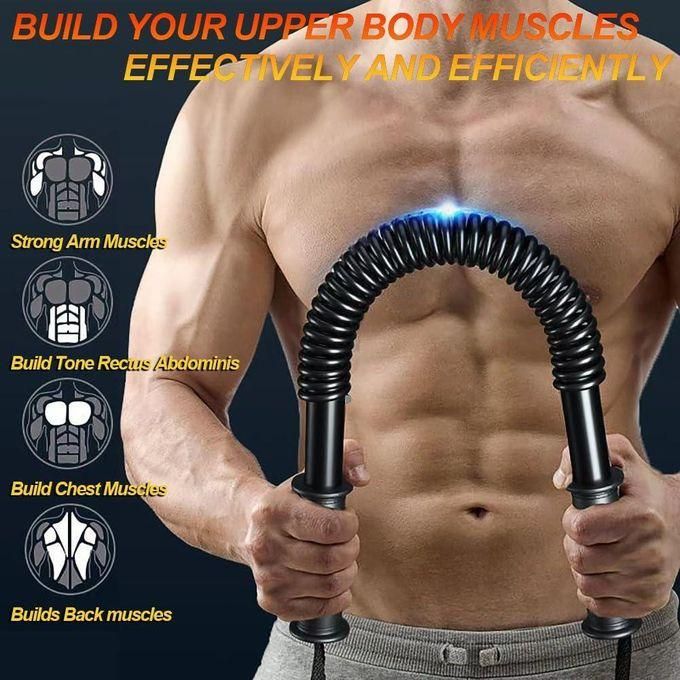hot sale 60 kg muscle trainer, power twister bar for arm, spring steels upper body exercise for chest with comfortable abs engineering plastic handle, portable and flexible arm exercise equipment for men and and women hot sale 60 kg muscle trainer, power twister bar for arm, spring steels upper body exercise for chest with comfortable abs engineering plastic handle, portable and flexible arm exercise equipment for men and and women