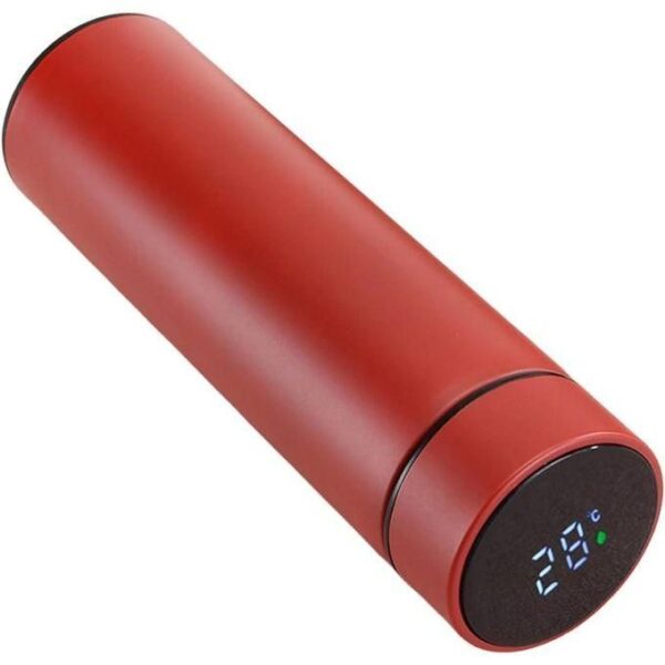 hot sale stainless steel temperature water bottle thermos, double wall vacuum intelligent cup with lcd smart display for office, home, gym, outdoor travel hot and cold drinks, (500 ml, multicolor