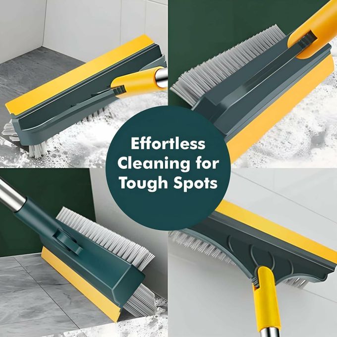 hot sale 3 in 1 stainless steel bathroom cleaning brush with wiper long handle, 120° rotate for tiles, floor scrub, mop accessories for kitchen & bathroom, multicolor hot sale 3 in 1 stainless steel bathroom cleaning brush with wiper long handle, 120° rotate for tiles, floor scrub, mop accessories for kitchen & bathroom, multicolor