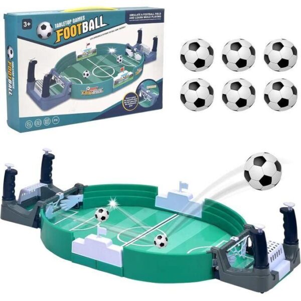 hot sale mini tabletop soccer game kit early educational football table board games parent children interactive for kids age 18 months+ football table game for family party portable multi games for girls and boys gift