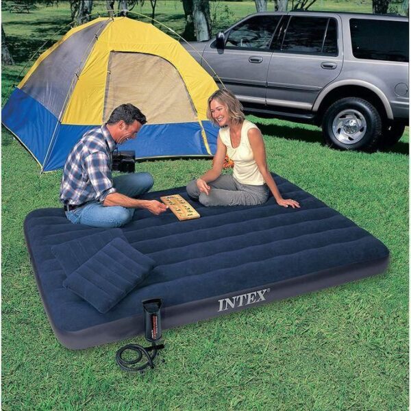 intex hot sale 4*6 classic airbed with double quick free pump
