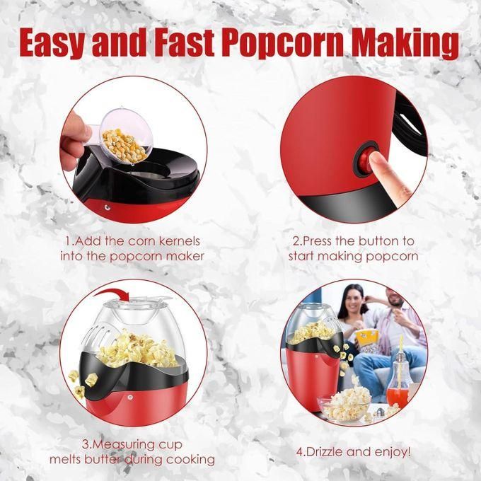 hot selling oil free popcorn maker, 1200w small airpop popcorn machine with clear measuring cup high popping rate household electric popcorn maker hot selling oil free popcorn maker, 1200w small airpop popcorn machine with clear measuring cup high popping rate household electric popcorn maker