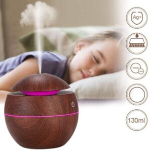 hot sale 130ml mini humidifier mushroom shaped usb mist humidifier with ambient night light, multicolor