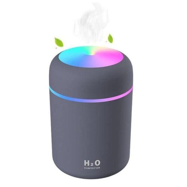 hot sale colorful cool mini humidifiers with led night light, usb 300ml mist humidifiers for car office room bedroom, portable diffuser for essential oils, pack of 1, multicolor