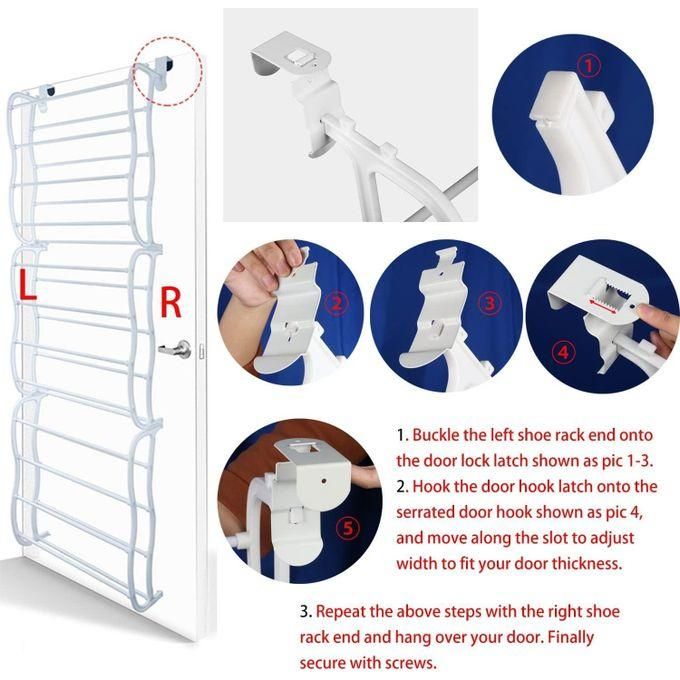 hot sale over the door shoe rack organizer 36 pair shoes wall hanging closet shoe rack shelf 12layers storage stand with hooks for space saving hot sale over the door shoe rack organizer 36 pair shoes wall hanging closet shoe rack shelf 12layers storage stand with hooks for space saving