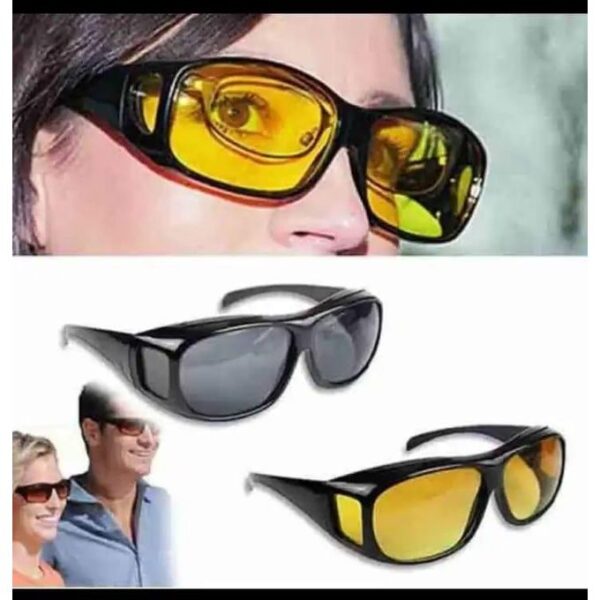 hot sale hd driving glasses, night driving glasses for men women fit over sunglasses anti glare polarized hd night vision glasses polarized uv400 protection