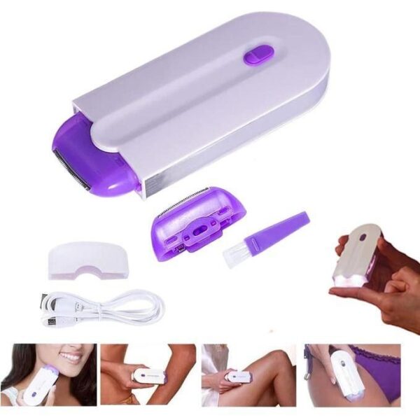 hot sale silky smooth hair eraser painless hair removal, professional painless hair remover for women, laser touch usb rechargeable epilator remover, apply to any part of the body