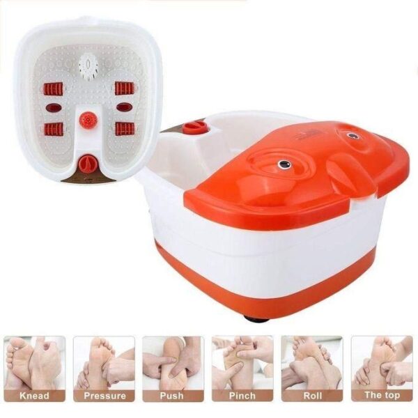 hot sale professional electric foot bath massager with infrared foot spa massager with roller for foot callus remover machine for feet pain relieve and feet care
