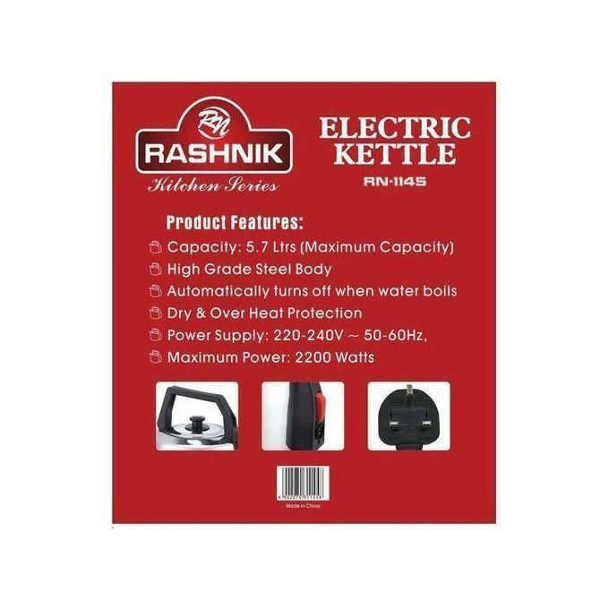 rashnik hot sale rn 1145 5.7 ltrs electric stainless steel kettle rashnik hot sale rn 1145 5.7 ltrs electric stainless steel kettle