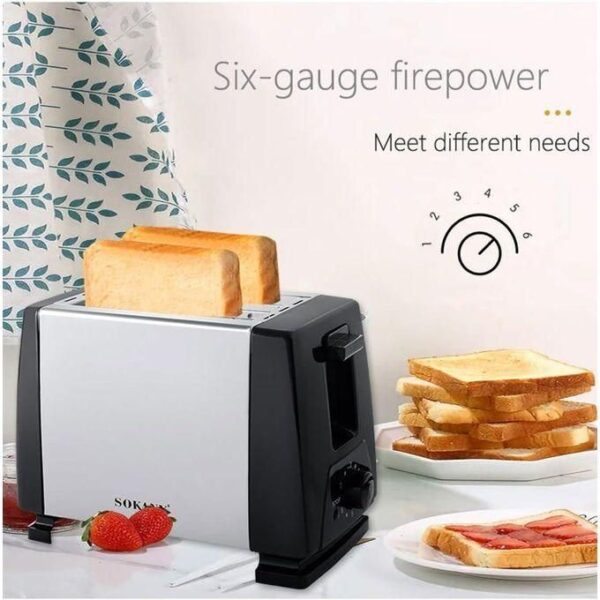 sokany hot sale household breakfast toaster machine, sandwich machine, black color bread warmer, bread toaster for bagels, sandwiches, pastries, croissants, and waffles maker