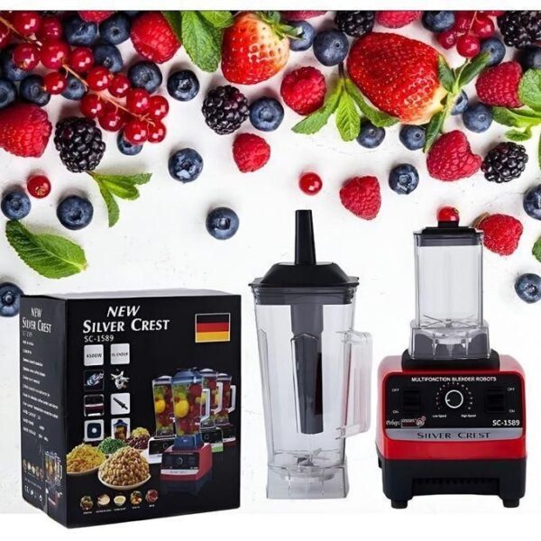 silver crest hot sale sc 1589 2 in 1 german technology commercial blender 4500w, multicolor