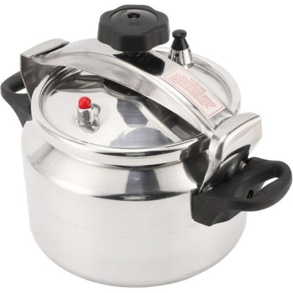 hot sale 2 handle non explosive pressure cooker, 9 liters capacity stainless steel pressure cooker & super safety lock explosion proof, suitable for all hob types
