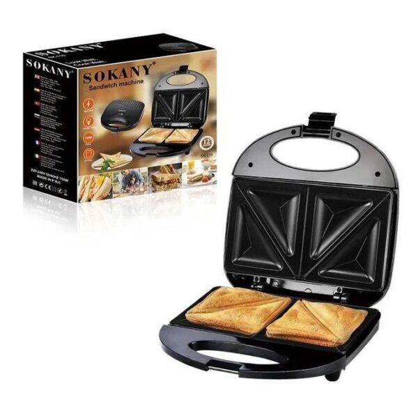 sokany hot sale sk 115 toastie maker 2 in 1 slice and sandwich toaster non stick machine easy clean 750w