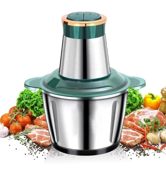 hot sale 3l electric mini food chopper food processor meat grinder,4 bi level blades,2 speed,stainless steel bowl kitchen mincer blender for meat, vegetables, fruits, onion, multicolor