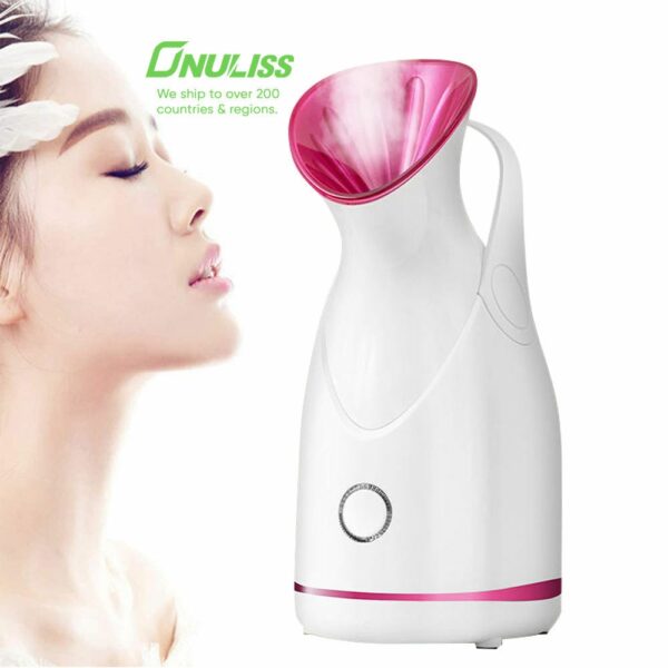 cl 5158 hot selling nano ionic face spa facial steamer warm mist humidifier atomizer humidifier moisturizing face steamer, spa at home, multicolor