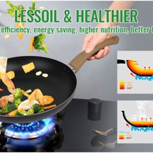 hot sale heavy non stick frying pan made with premium aluminum and a nontoxic pfoa and ptfe free nonstick ceramic pan coating