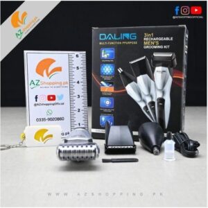 hot sale 3 in 1 grooming kit electric hair clipper, razor (shaver), nose trimmer stainless steel outer foil