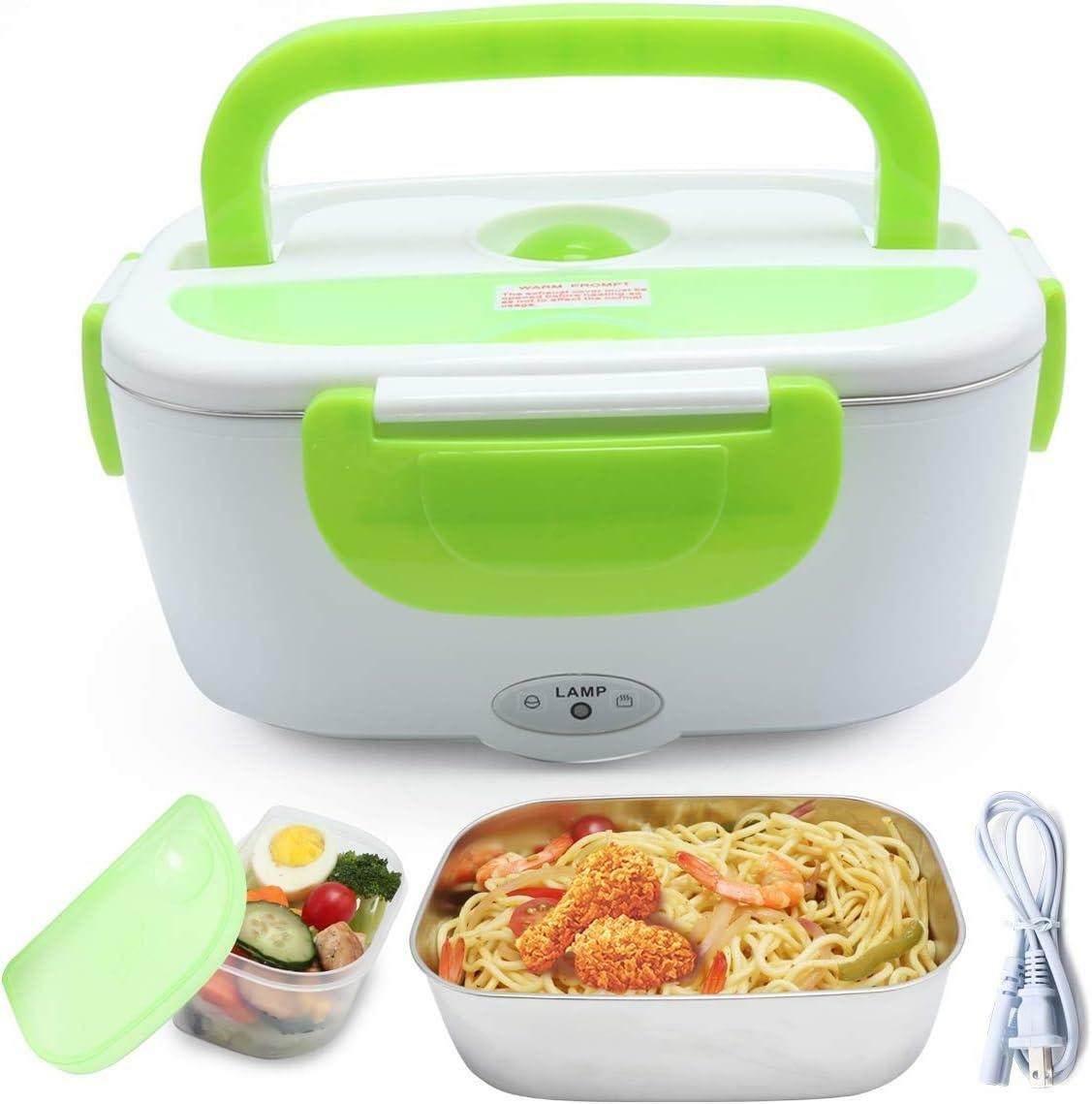 hot sale electric lunch box, heated lunch box with removable 1.5l stainless steel container, portable food warmer lunch box for car office school and home use, 110v 12v 40w, multicolor hot sale electric lunch box, heated lunch box with removable 1.5l stainless steel container, portable food warmer lunch box for car office school and home use, 110v 12v 40w, multicolor