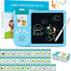 hot sale echopad 8 inch lcd writing screen, offers 224 visual words, double sided talking flash cards, multicolor