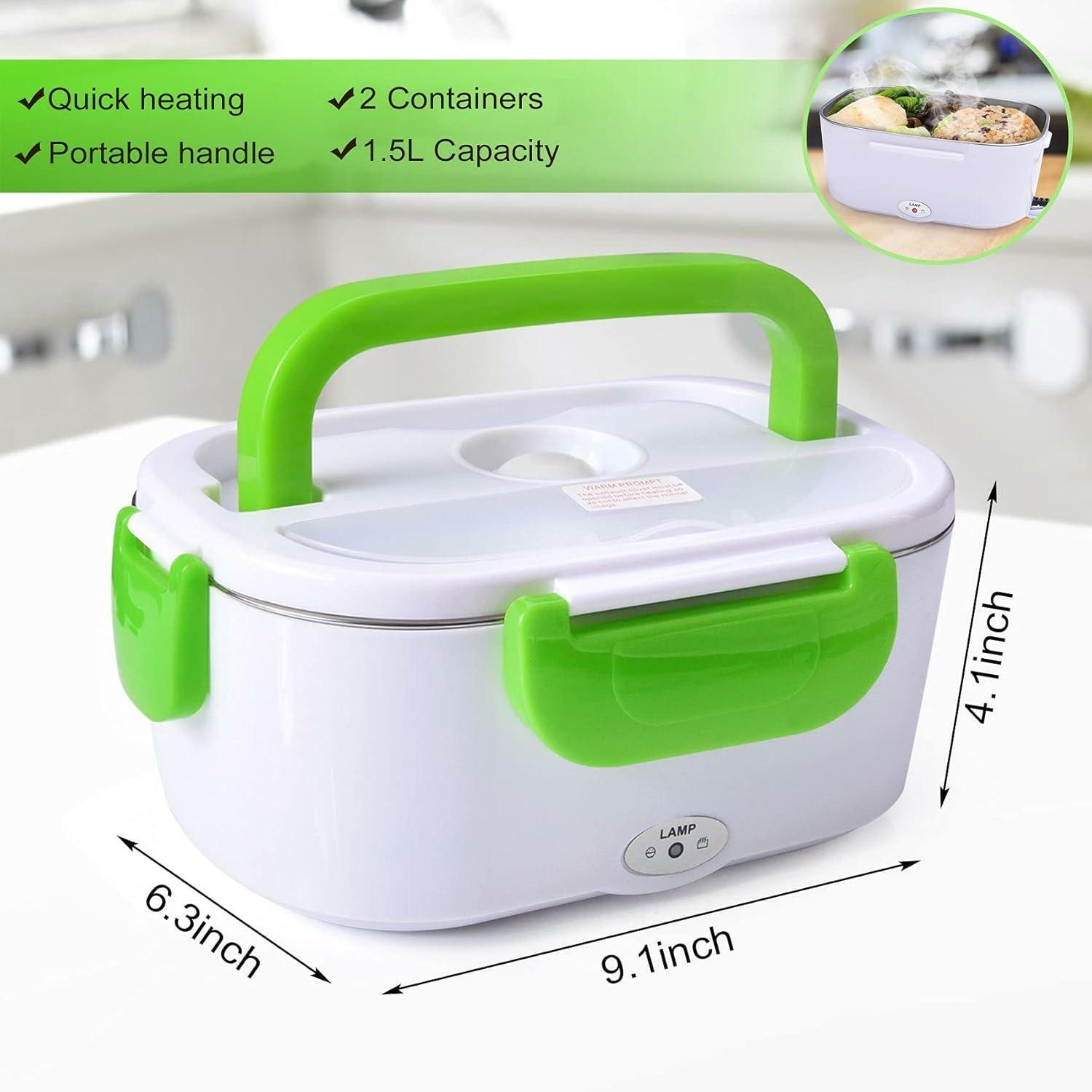 hot sale electric lunch box, heated lunch box with removable 1.5l stainless steel container, portable food warmer lunch box for car office school and home use, 110v 12v 40w, multicolor hot sale electric lunch box, heated lunch box with removable 1.5l stainless steel container, portable food warmer lunch box for car office school and home use, 110v 12v 40w, multicolor