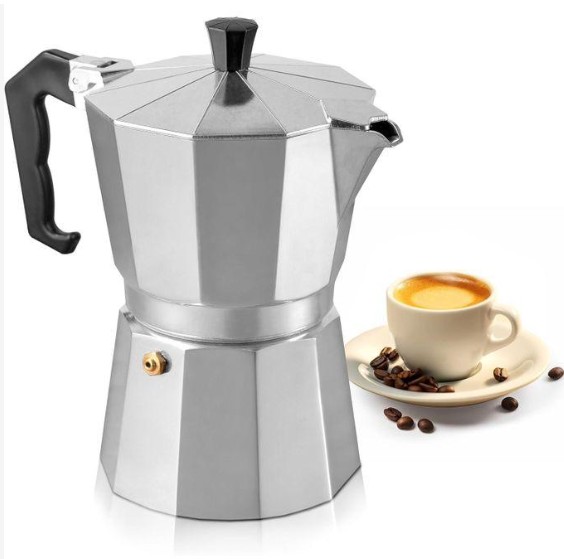 hot selling 1000ml moka pot coffee pots and stovetop espresso maker, italian coffee maker, greca coffee maker, cafeteras, multicolor