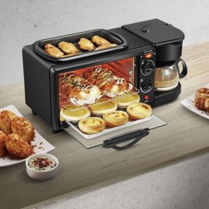 sokany hot sale sk 145 3 in 1 multifunctional breakfast maker with coffee maker mini oven non stick grill toaster oven
