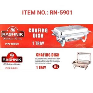 11ltr stainless steel chaffing dish, chafing dishes & food warmers for buffet, 8qt 1pc chafers buffet servers and warmers, chafing servers with covers 1 full size chafing dish, food warmer for parties buffets set, pack of 1