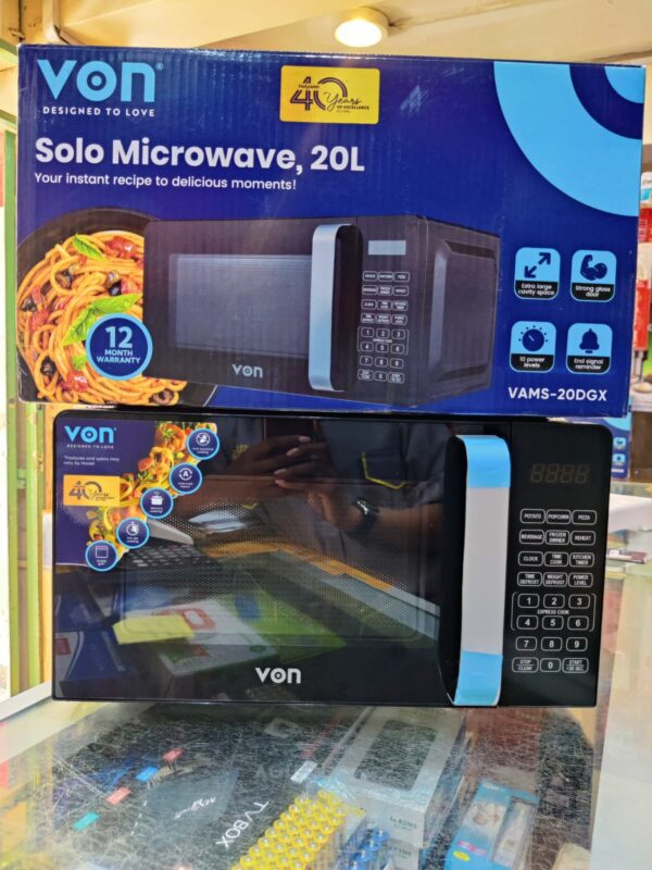 von vamg 20dgx 20l digital grill microwave oven – 700w microwave with quartz grill & digital controls