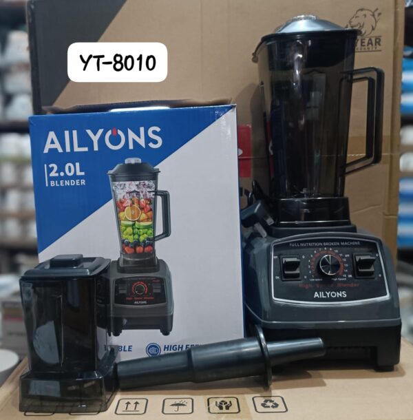 ailyons 2 in 1 heavy duty commercial blender – 2000w high power professional kitchen blender