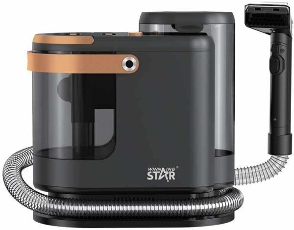 winning star dry & wet spot vacuum cleaner machine 15000pa suction, multi filter system, 1.6l clean water tank, and 4 brush heads. perfect for deep cleaning, stain removal, and fabric care across your home, car, or office. efficient, powerful, and easy to use