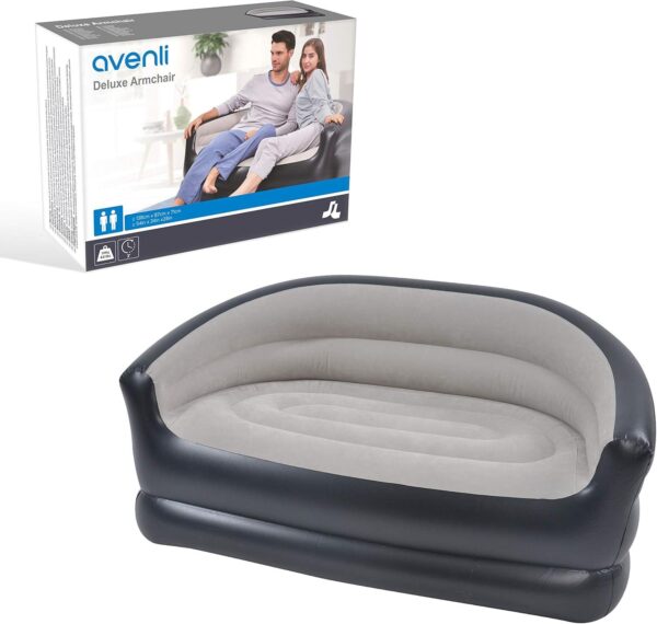 hot sale inflatable sofa for living room 2 seater air sofa bed with free pump chair portable inflatable couch sofa home furniture, multicolor