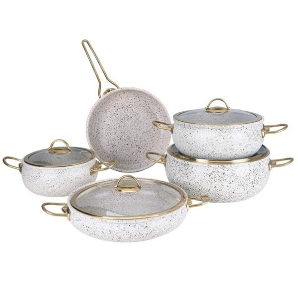 🔥 hot sale 9pcs induction bottom granite nonstick cookware set 🍳✨