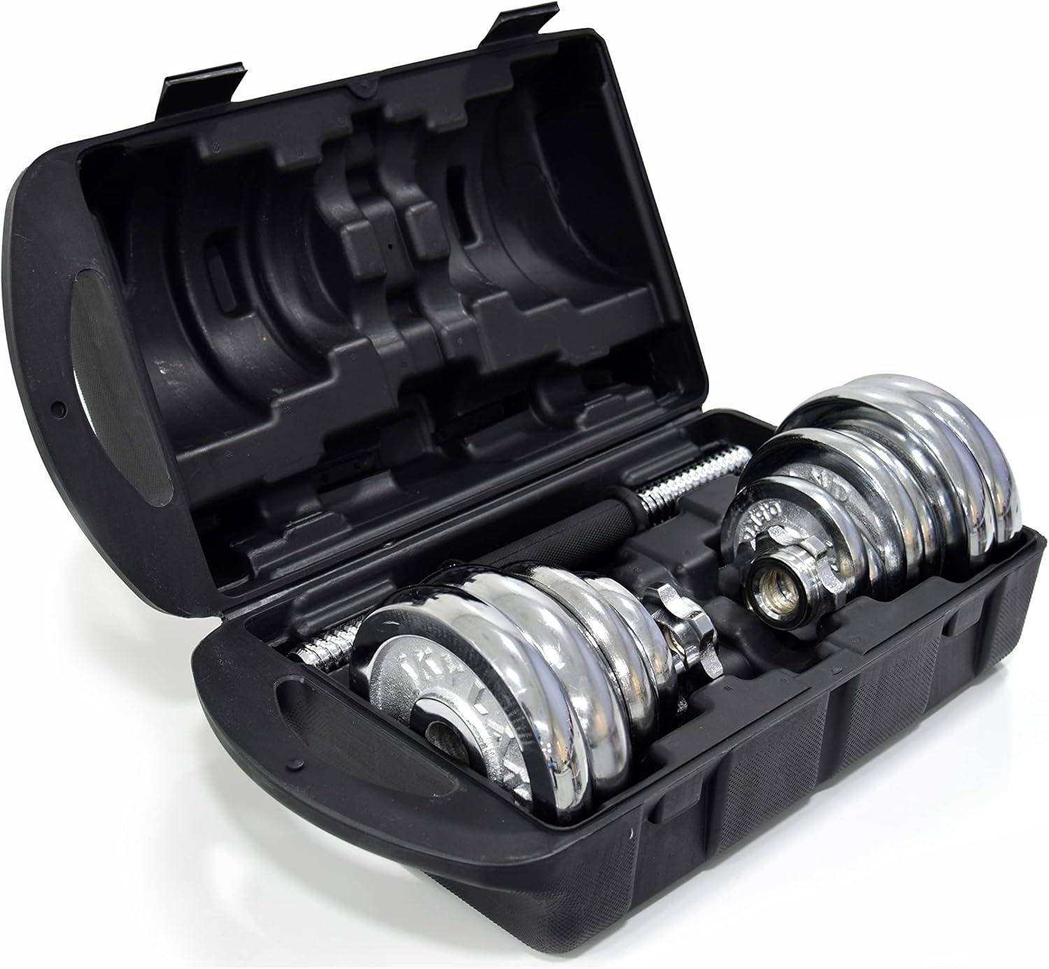 hot sale iron adjustable fitness dumbbell set – 20kg home gym set with carry case hot sale iron adjustable fitness dumbbell set – 20kg home gym set with carry case