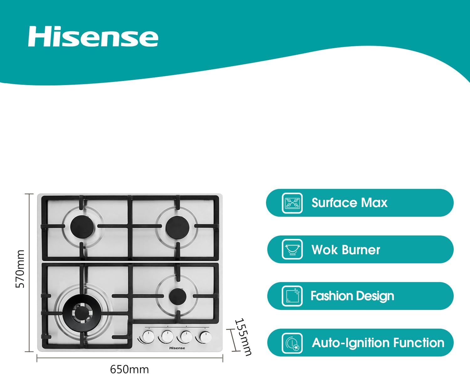 hisense hhu60gagr 4 burner gas hob – 60cm built in cooktop hisense hhu60gagr 4 burner gas hob – 60cm built in cooktop