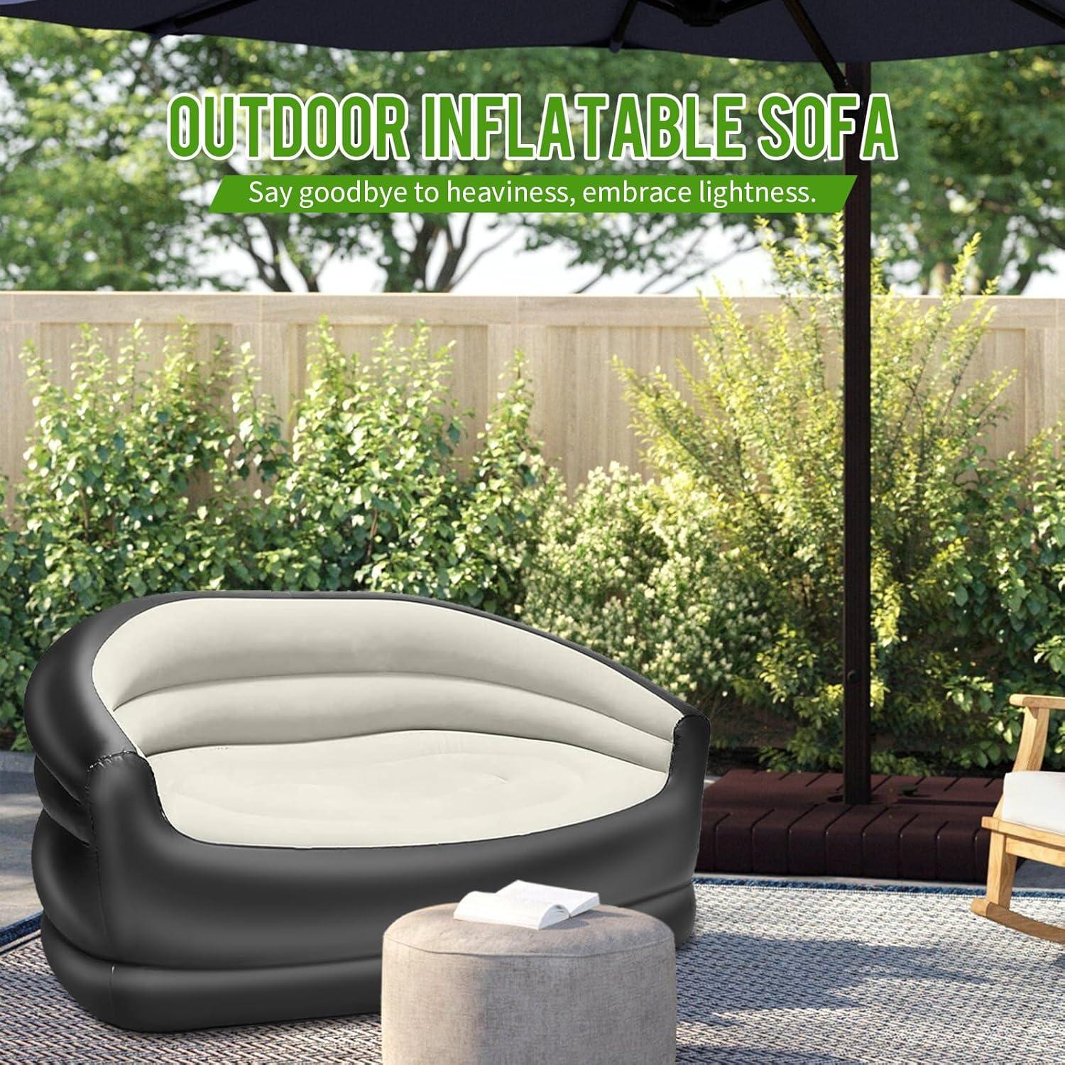 hot sale inflatable sofa for living room 2 seater air sofa bed with free pump chair portable inflatable couch sofa home furniture, multicolor hot sale inflatable sofa for living room 2 seater air sofa bed with free pump chair portable inflatable couch sofa home furniture, multicolor