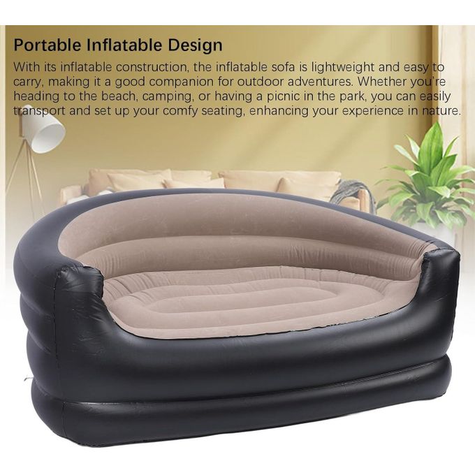 hot sale inflatable sofa for living room 2 seater air sofa bed with free pump chair portable inflatable couch sofa home furniture, multicolor hot sale inflatable sofa for living room 2 seater air sofa bed with free pump chair portable inflatable couch sofa home furniture, multicolor