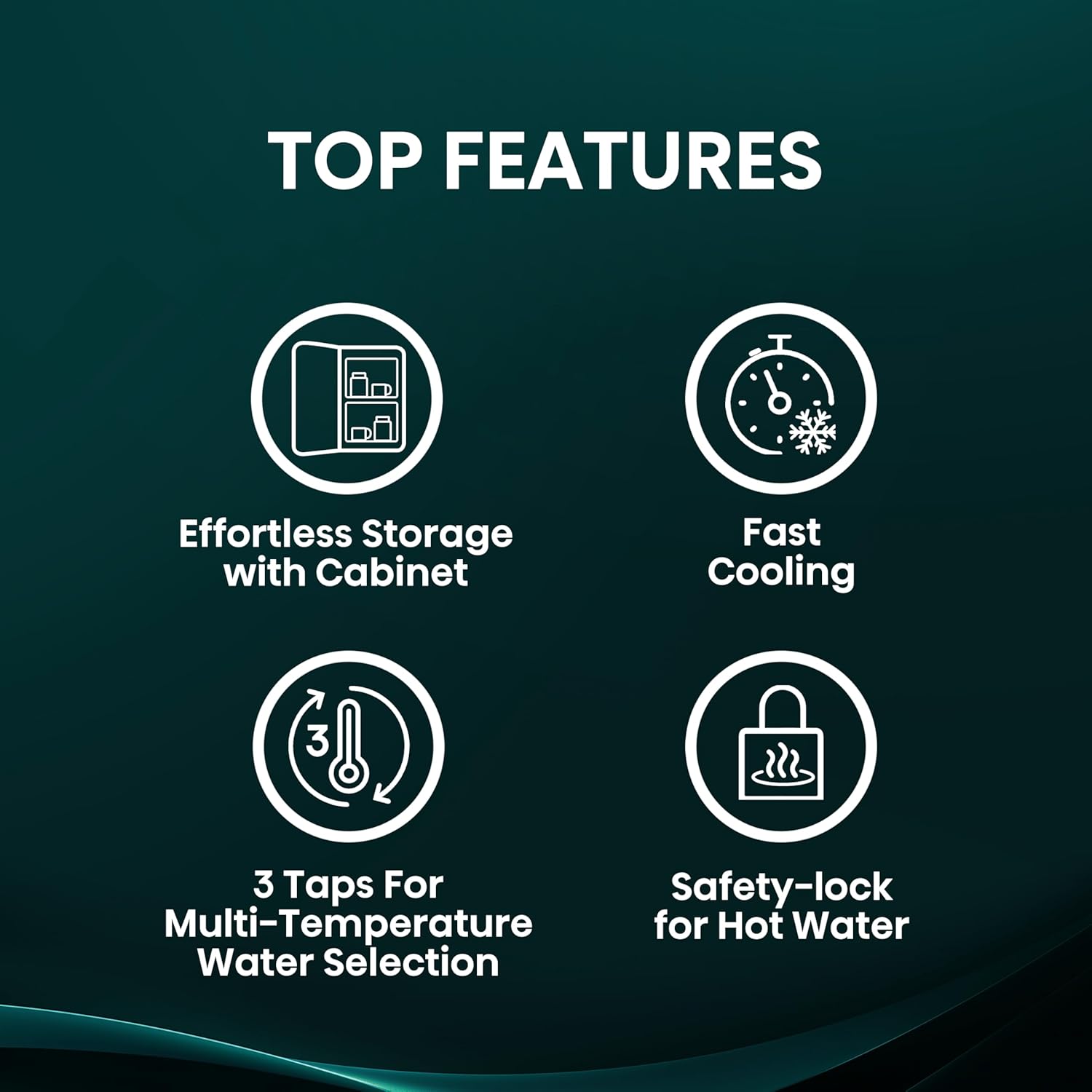 hisense top loading water dispenser – 3 tap hot (silver/black)