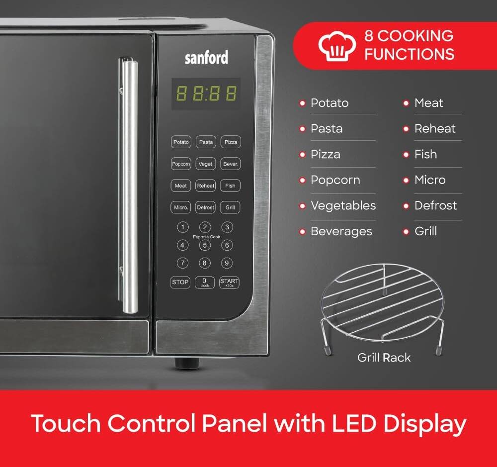 sanford sf5632mo 25l digital microwave oven with grill โ 1470w sanford sf5632mo 25l digital microwave oven with grill โ 1470w