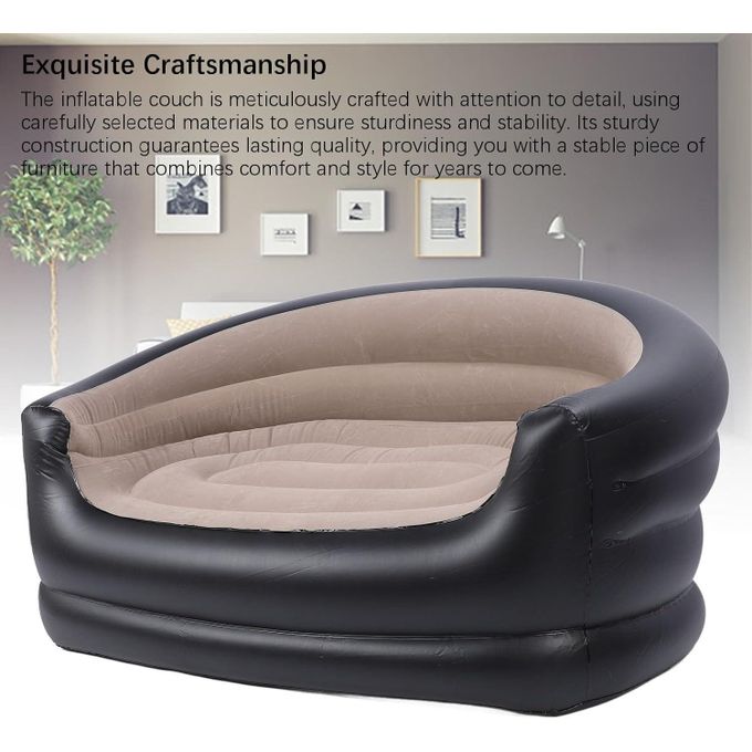 hot sale inflatable sofa for living room 2 seater air sofa bed with free pump chair portable inflatable couch sofa home furniture, multicolor hot sale inflatable sofa for living room 2 seater air sofa bed with free pump chair portable inflatable couch sofa home furniture, multicolor