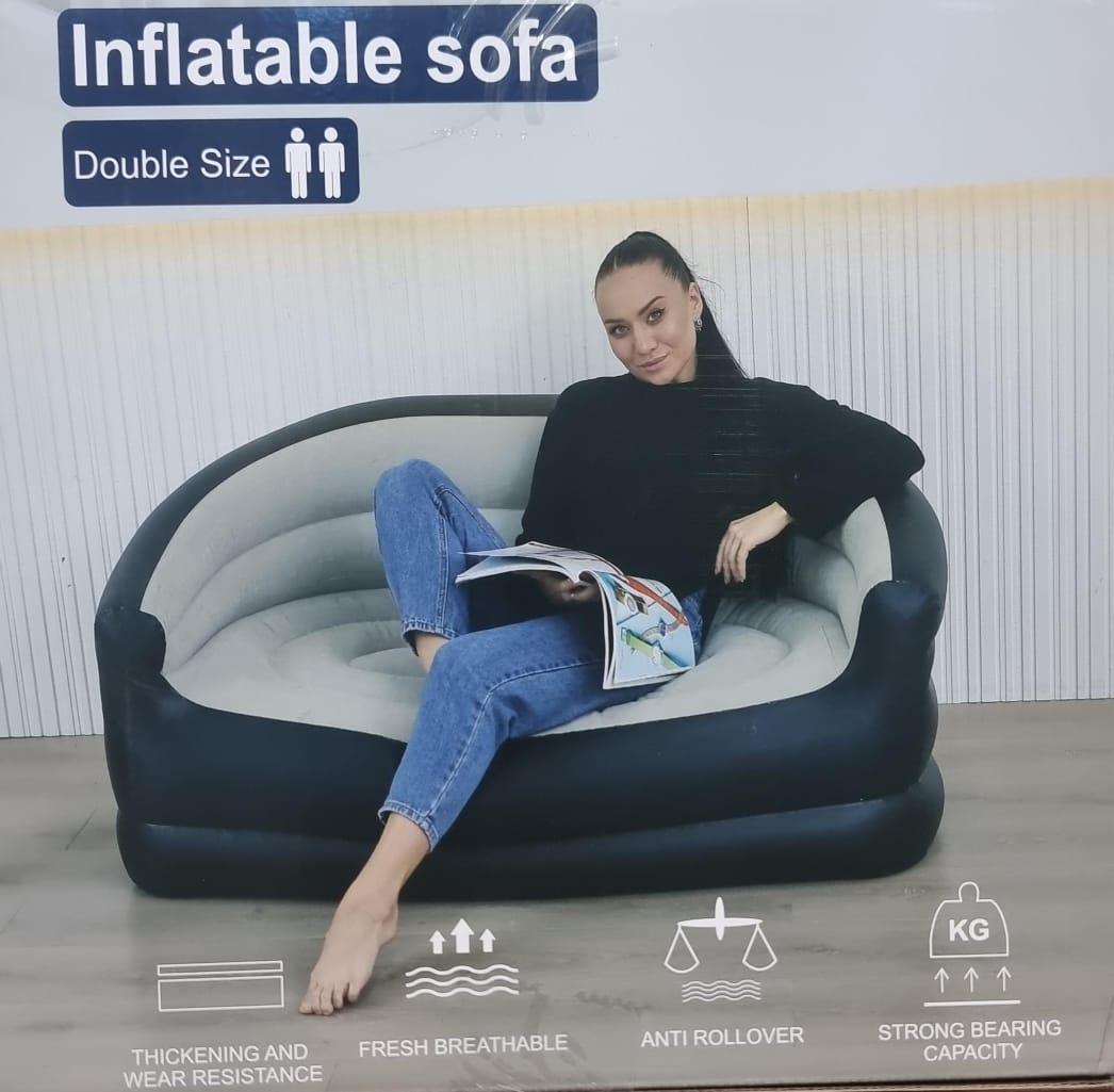 hot sale inflatable sofa for living room 2 seater air sofa bed with free pump chair portable inflatable couch sofa home furniture, multicolor hot sale inflatable sofa for living room 2 seater air sofa bed with free pump chair portable inflatable couch sofa home furniture, multicolor