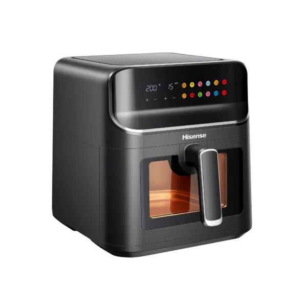 hisense h06afbs2s3 6.7l air fryer – digital touch control with viewing window, 1700w high power heating